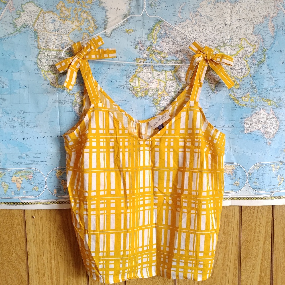 NWT Universal Thread Yellow Bow Tank, M